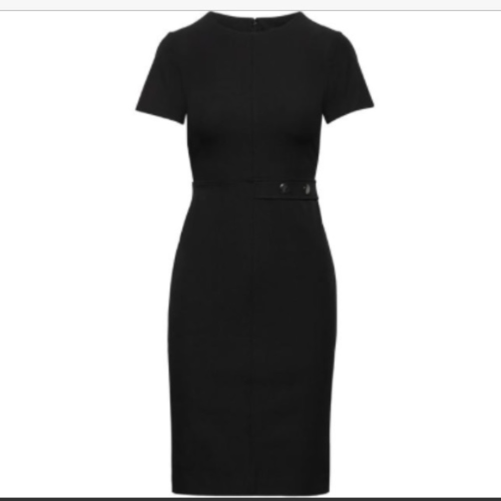 Banana Republic black dress with short sleeves
